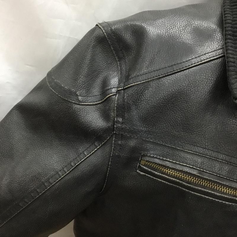 ゲス Guess ジャケット、上着 ジャンパー、ブルゾン ジップアップジャケット ジャンパー ジャケット カジュアルジャケット アウター L 無地 黒 / ブラック /  メンズ USED 古着 中古 10120293