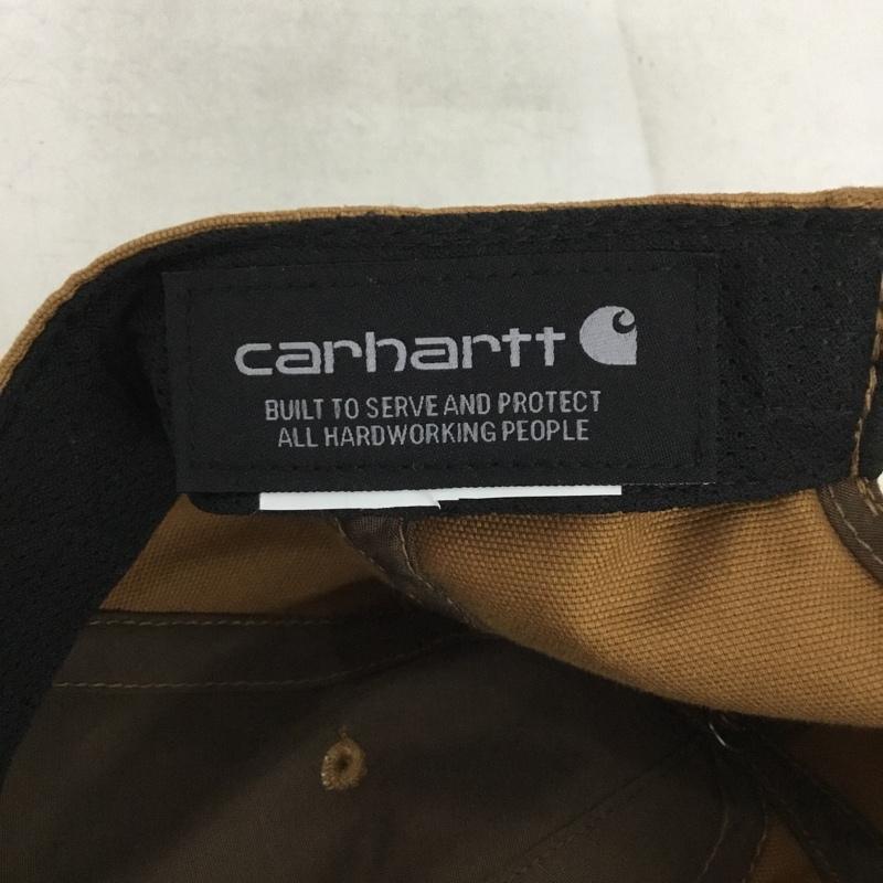 カーハート Carhartt 帽子 キャップ 6パネル ロゴ、文字 茶 / ブラウン /  メンズ USED 古着 中古 10150553