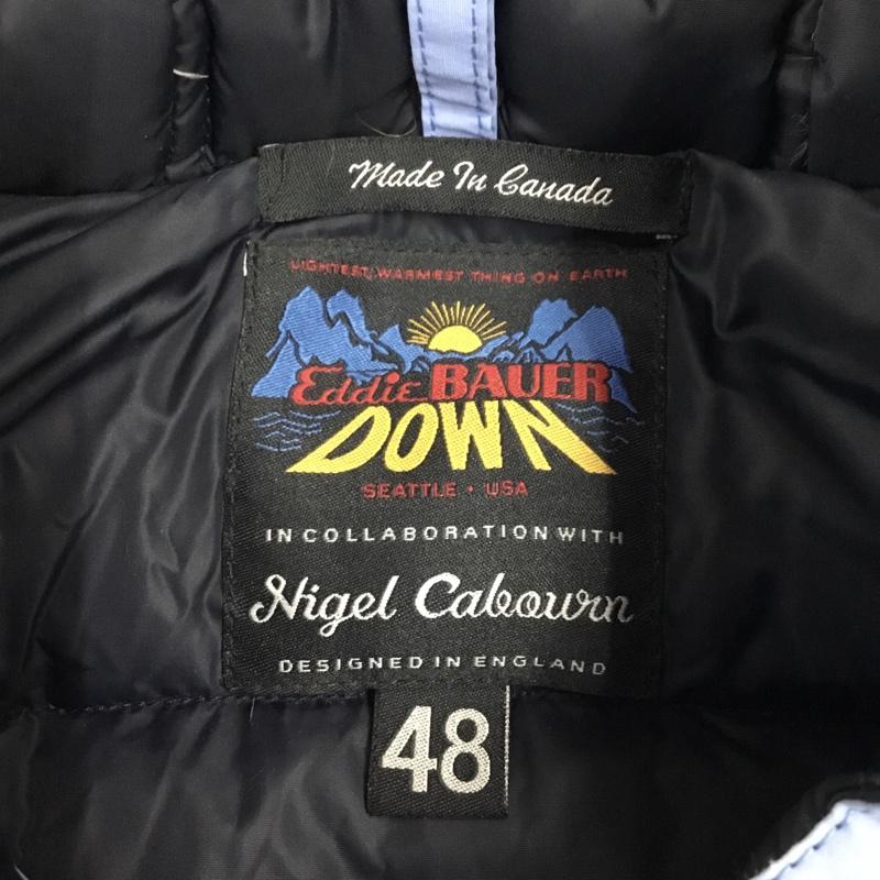 エディーバウアー Eddie Bauer ジャケット、上着 ダウンジャケット フード付き 48 無地 水色 / ライトブルー / X 青 / ブルー /  メンズ USED 古着 中古 10111362