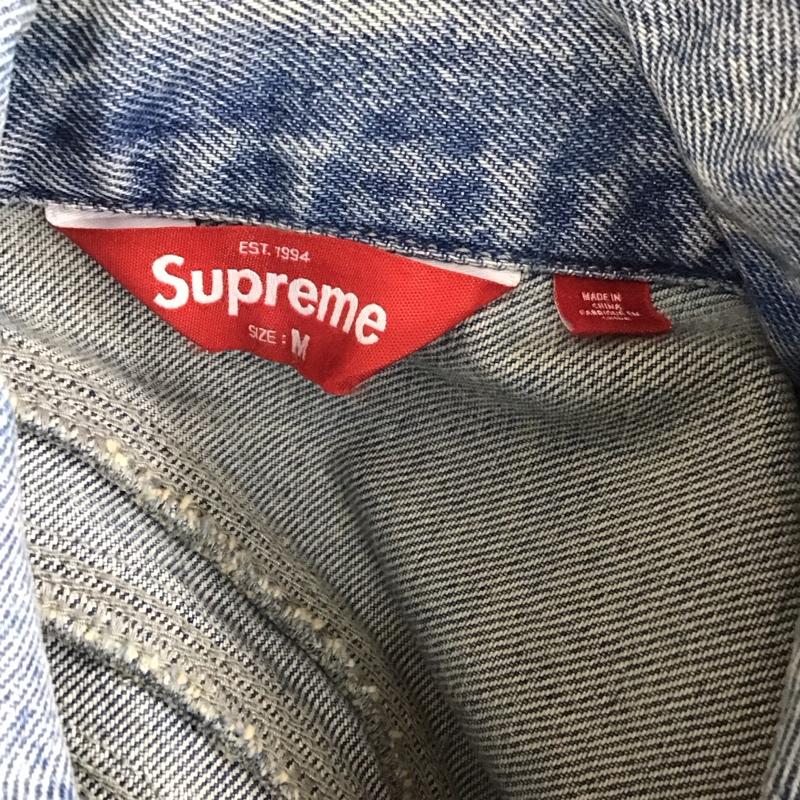 シュプリーム Supreme ジャケット、上着 ジャケット、ブレザー SS24 S ロゴデニムトラッカージャケット Gジャン M ロゴ、文字 インディゴ / インディゴ /  メンズ USED 古着 中古 10115398