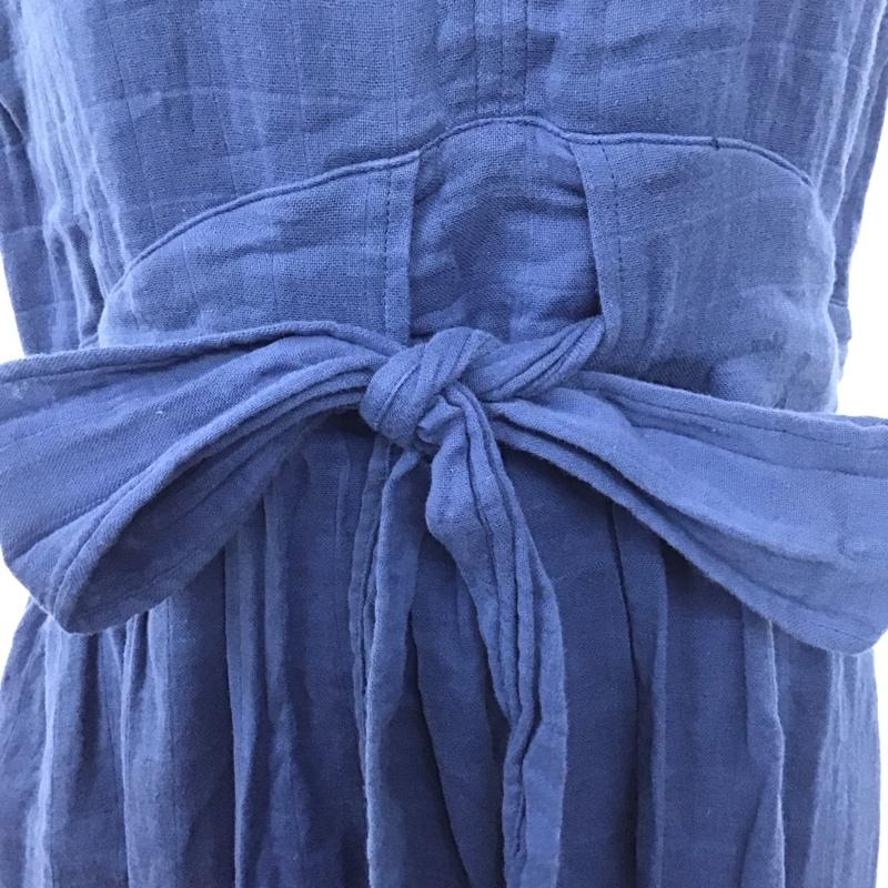 マウジー MOUSSY ワンピース ロングスカート 010CAS30-5950 Wガーゼ FREE 無地 青 / ブルー /  レディース USED 古着 中古 10112243