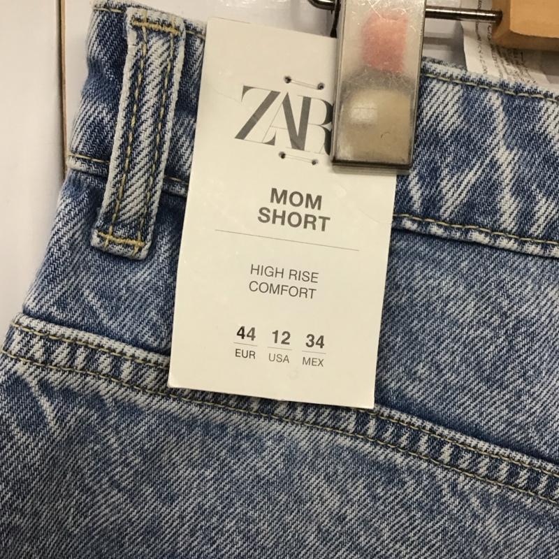ザラ ZARA パンツ ショートパンツ 7223 028 406 デニム タグ付き 無地 水色 / ライトブルー /  レディース USED 古着 中古 10108320