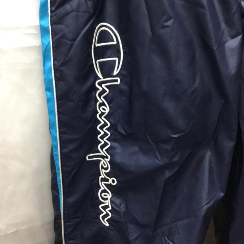 チャンピオン Champion ボトムス ボトムス cj1554 ウインドブレーカー ロゴ、文字 紺 / ネイビー /  メンズ USED 古着 中古 10110684