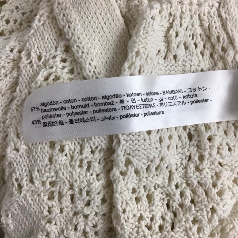 ザラ ZARA カーディガン 長袖 S 無地 白 / ホワイト /  レディース USED 古着 中古 10136899