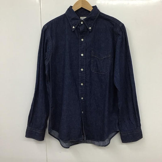 オアスロウ orSlow シャツ、ブラウス 長袖 長袖シャツ 無地シャツ カラーシャツ デニムシャツ 2 無地 インディゴ / インディゴ /  メンズ USED 古着 中古 10130909