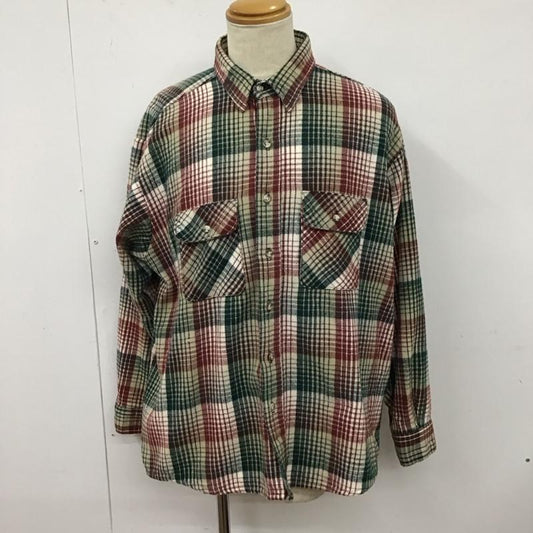 ファイブブラザー FIVE BROTHER シャツ、ブラウス 長袖 長袖シャツ チェックシャツ カラーシャツ 90s XXL チェック マルチカラー / マルチカラー /  メンズ USED 古着 中古 10127917