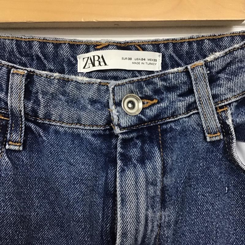 ザラ ZARA パンツ デニム、ジーンズ 36 無地 インディゴ / インディゴ /  レディース USED 古着 中古 10139946