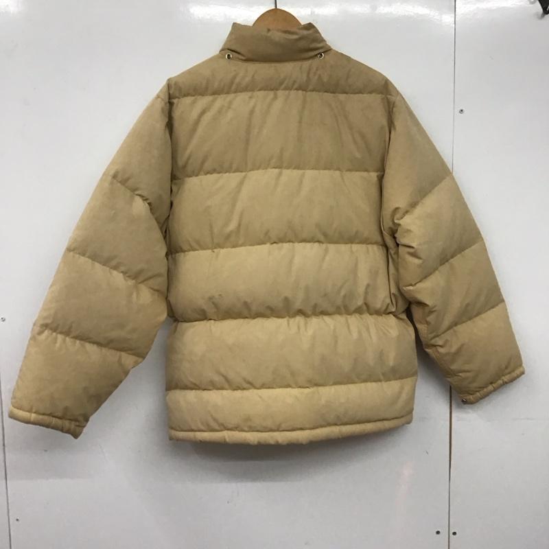 ザノースフェイス THE NORTH FACE ジャケット、上着 ジャンパー、ブルゾン ダウンジャケット アウター ジップアップジャケット 80s 現状品 L ロゴ、文字 ベージュ / ベージュ /  メンズ USED 古着 中古 10144788