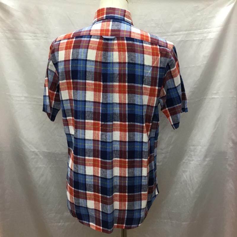 サイコバニー Psycho Bunny シャツ、ブラウス 半袖 半袖シャツ カラーシャツ 半袖カットソー チェックシャツ L チェック マルチカラー / マルチカラー /  メンズ USED 古着 中古 10119398