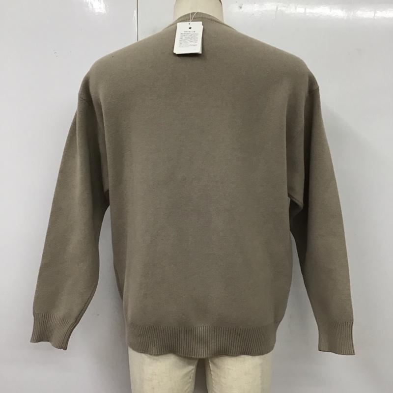 ザ ショップ ティーケー THE SHOP TK ニット、セーター 長袖 長袖 M 無地 茶 / ブラウン /  メンズ USED 古着 中古 10117271