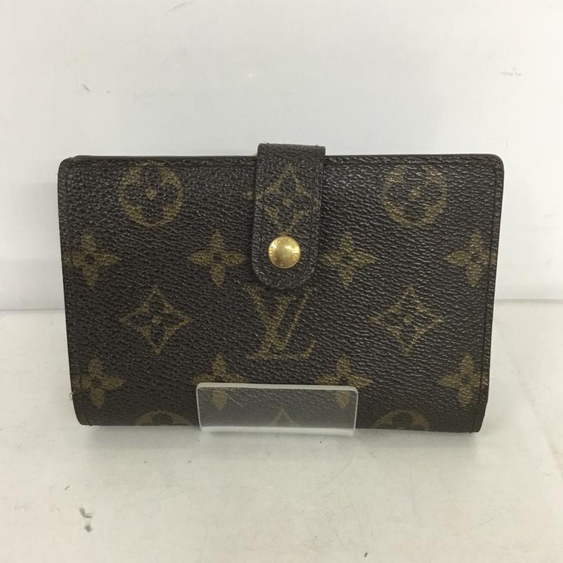 ルイヴィトン LOUIS VUITTON 財布 二つ折り M10051 がま口 モノグラム ロゴ、文字 茶 / ブラウン /  レディース USED 古着 中古 10138112