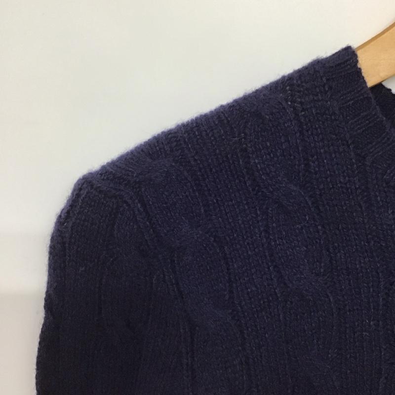 ポロラルフローレン POLO RALPH LAUREN ニット、セーター 長袖 XS ロゴ、文字 赤 / レッド / X 紺 / ネイビー /  レディース USED 古着 中古 10142896