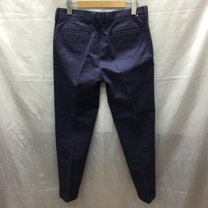 ポールスミス Paul Smith パンツ スラックス スラックスパンツ スリムパンツ カジュアルパンツ センタータックパンツ ストレッチパンツ M 無地 紺 / ネイビー /  メンズ USED 古着 中古 10120683