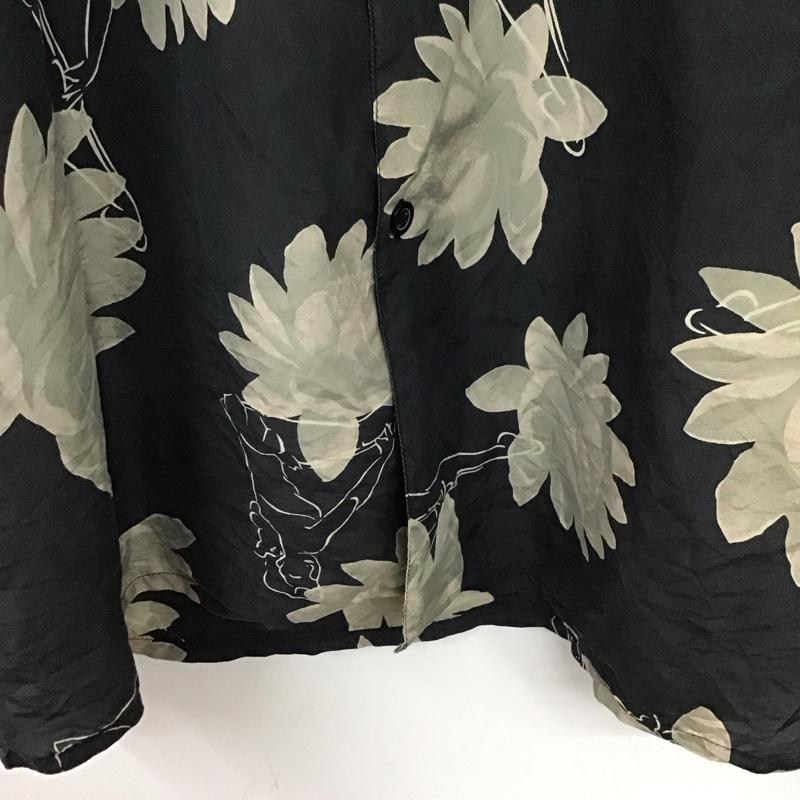 古着 USED シャツ、ブラウス 半袖 半袖シャツ プリントシャツ ポケットシャツ L プリント 黒 / ブラック /  メンズ USED 古着 中古 10137277
