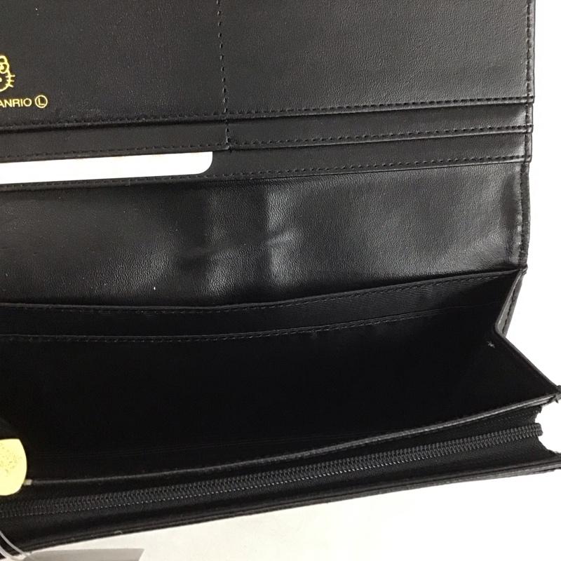 サンリオ sanrio 財布 長財布 キティちゃん ロゴ、文字 黒 / ブラック /  レディース USED 古着 中古 10141891