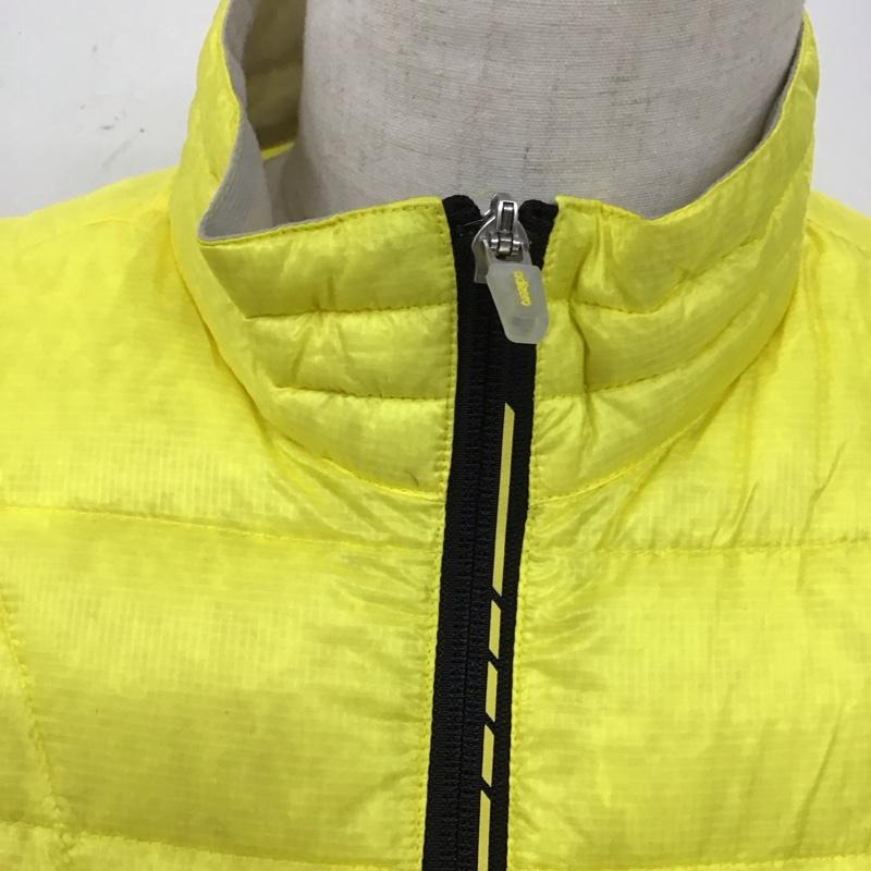 アディダス adidas ジャケット、上着 ジャケット、ブレザー n56059 ナイロンジャケット ダウンジャケット L ロゴ、文字 黄 / イエロー /  メンズ USED 古着 中古 10123597