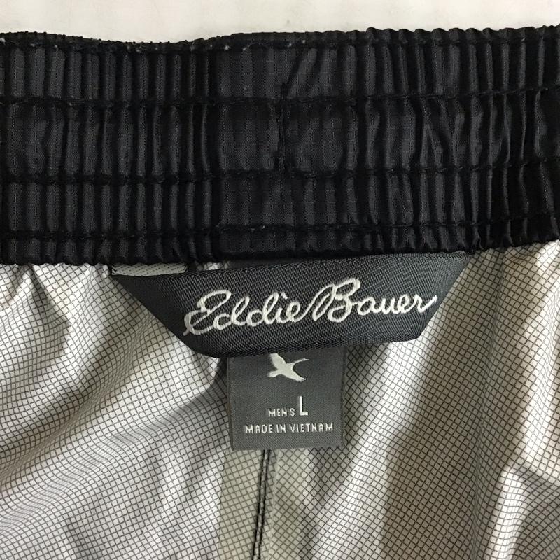 エディーバウアー Eddie Bauer パンツ ワークパンツ、ペインターパンツ ナイロンパンツ カジュアルパンツ ジャージ ワイドパンツ ストレートパンツ L 無地 黒 / ブラック /  メンズ USED 古着 中古 10115308