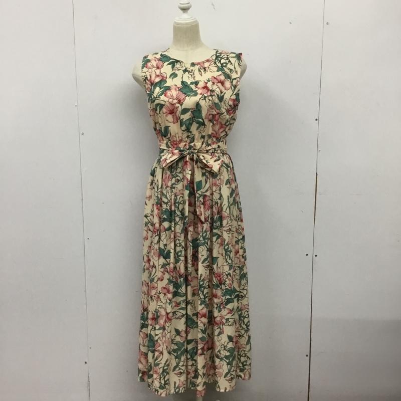 デュラス DURAS ワンピース ロングスカート ノースリーブロングワンピース フレアスカート FREE プリント マルチカラー / マルチカラー /  レディース USED 古着 中古 10143602