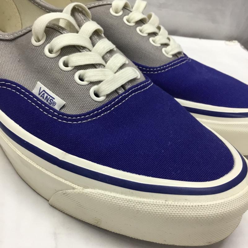 バンズ VANS スニーカー スニーカー 721356 ローカット 27cm 27.0cm ロゴ、文字 青 / ブルー / X 灰 / グレー /  メンズ USED 古着 中古 10121847