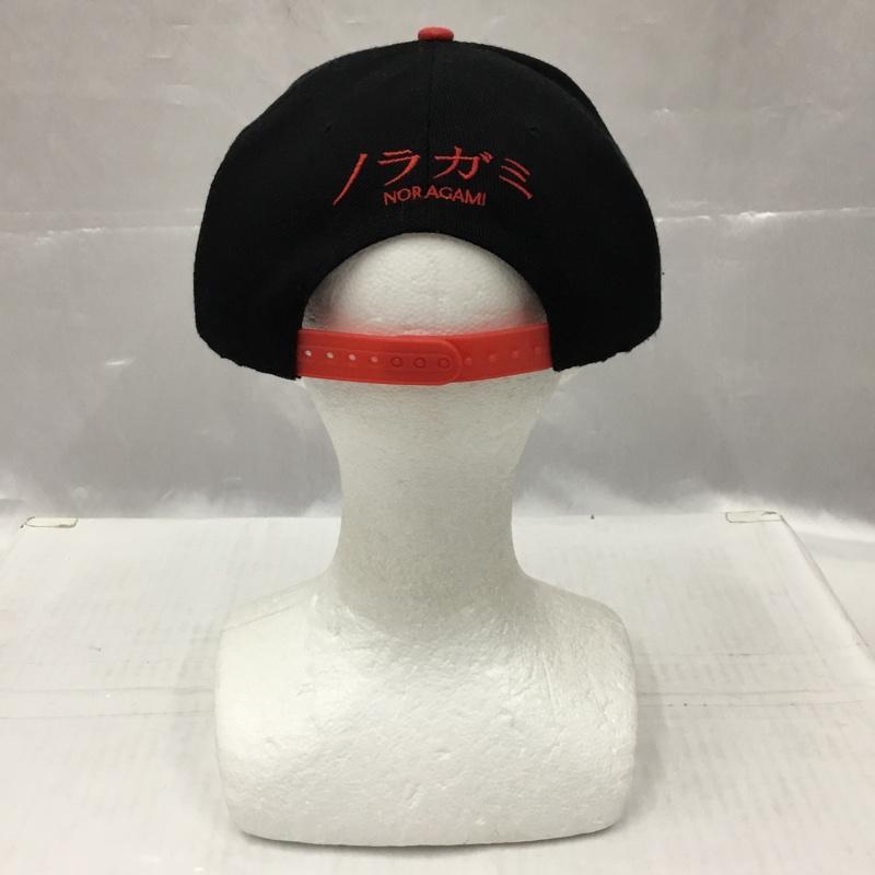 古着 USED 帽子 キャップ NORAGAMI ロゴ 刺繍 ワンポイント 黒 / ブラック / X 赤 / レッド /  メンズ USED 古着 中古 10105998