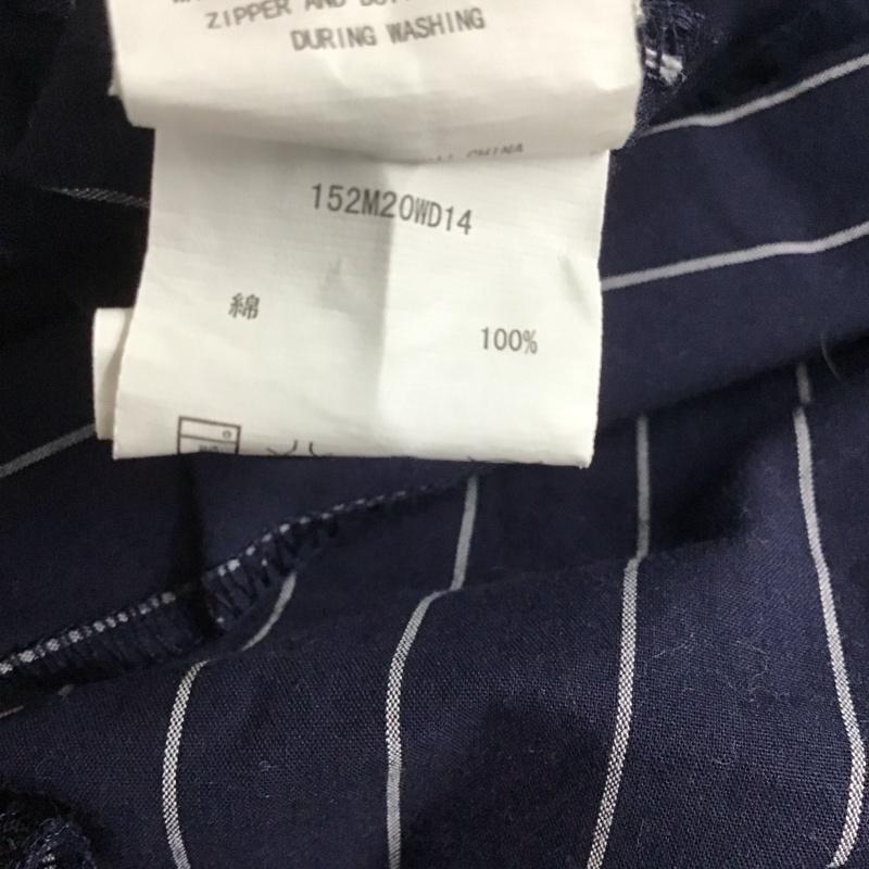 ディッキーズ Dickies シャツ、ブラウス 半袖 半袖シャツ ストライプシャツ カラーシャツ XL ストライプ 紺 / ネイビー /  メンズ USED 古着 中古 10143390