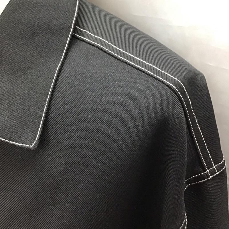 レイジブルー RAGEBLUE ジャケット、上着 ジャケット、ブレザー rb030183ad ステッチショートブルゾン 長袖シャツジャケット M 無地 黒 / ブラック /  メンズ USED 古着 中古 10118411