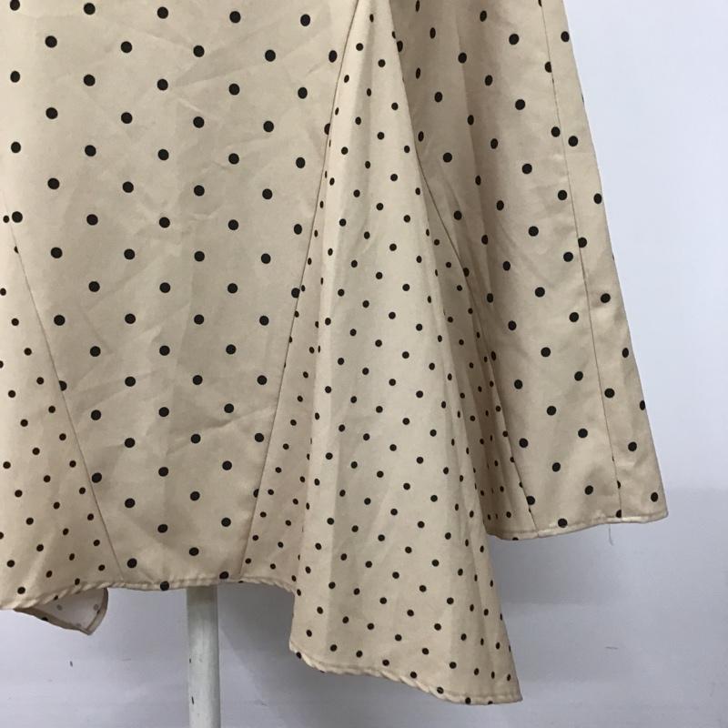 リエンダ rienda スカート ロングスカート 110BA631-0900 MIXPatternJ/Wフレアスカート S ドット ベージュ / ベージュ /  レディース USED 古着 中古 10106201