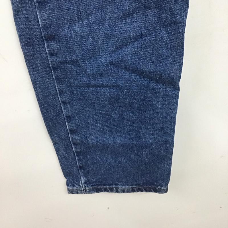 カーハート Carhartt パンツ デニム、ジーンズ デニムパンツ ワイドパンツ カジュアルパンツ 36インチ ロゴ、文字 インディゴ / インディゴ /  メンズ USED 古着 中古 10145856