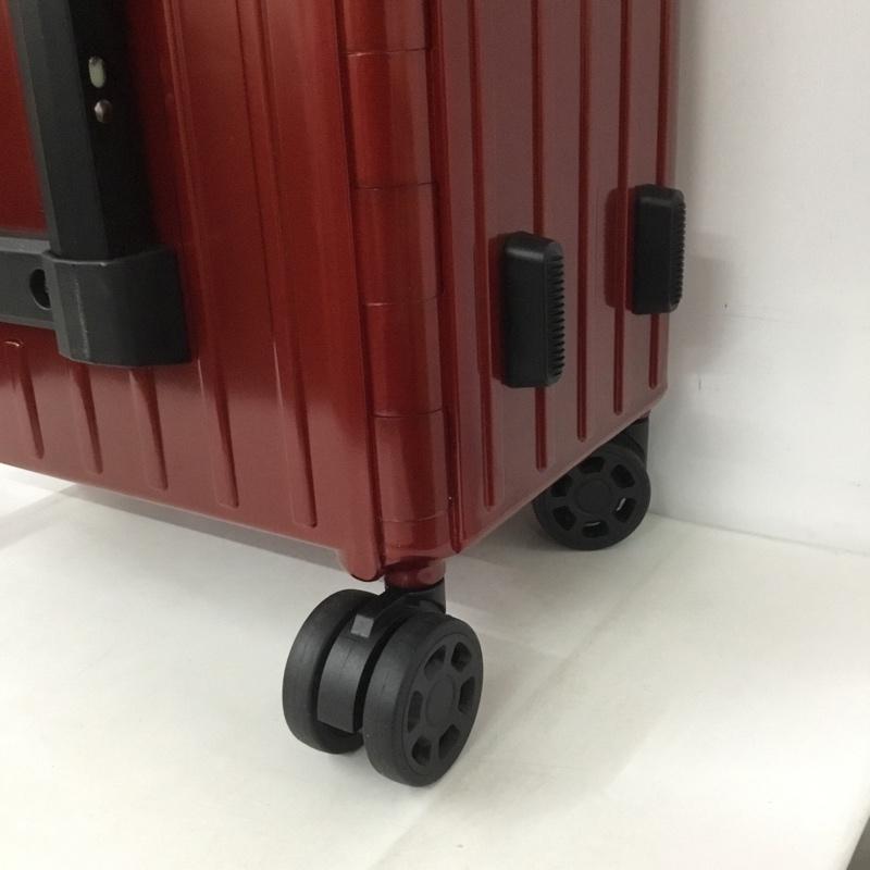 アンドフラット &.FLAT スーツケース、トランク スーツケース、トランク FL14-4-00001 折りたたみ ハードキャリーバッグ キャリーケース 箱有 ロゴ、文字 赤 / レッド /  メンズ USED 古着 中古 10137507