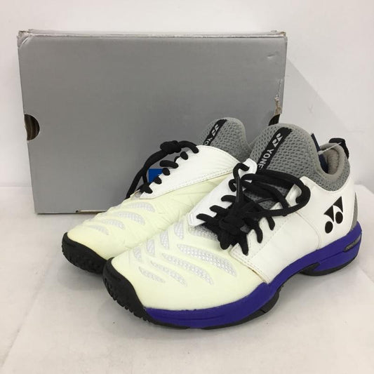 ヨネックス YONEX スニーカー スニーカー SHTF3MGC パワークッションフュージョンレブ3メンGC テニスシューズ 箱有 23.5cm 23.5cm ロゴ、文字 白 / ホワイト / X 黒 / ブラック / X 青 / ブルー /  レディース USED 古着 中古 10150025