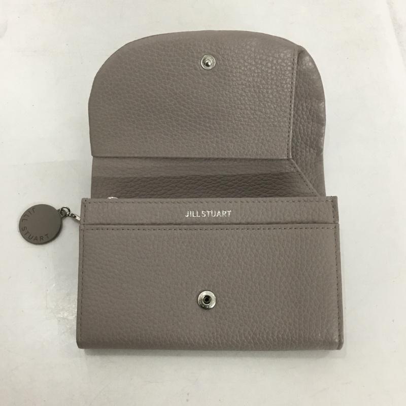 ジルスチュアート JILLSTUART 財布 二つ折り ルナティ 無地 灰 / グレー /  レディース USED 古着 中古 10149444