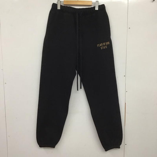 エッセンシャルズ ESSENTIALS パンツ ワークパンツ、ペインターパンツ スウェットパンツ ワイドパンツ カジュアルパンツ S ロゴ、文字 黒 / ブラック /  メンズ USED 古着 中古 10138932