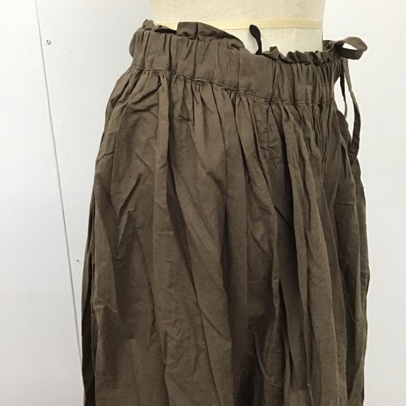 サマンサモスモス Samansa Mos2 スカート ひざ丈スカート FREE 無地 茶 / ブラウン /  レディース USED 古着 中古 10110342