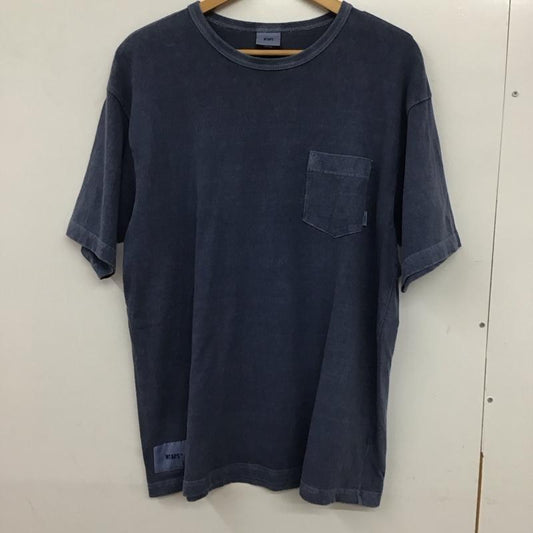 ダブルタップス WTAPS Tシャツ 半袖 半袖カットソー 無地Tシャツ クルーネックカットソー 2 無地 インディゴ / インディゴ /  メンズ USED 古着 中古 10135724