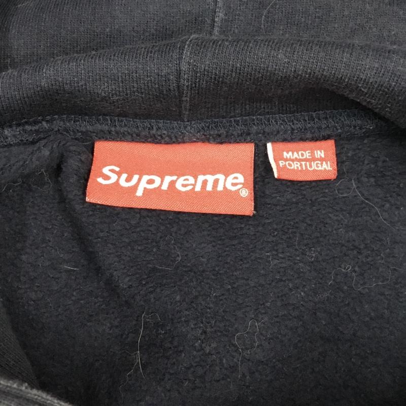 シュプリーム Supreme パーカー 長袖 Flowers Hooded Sweatshirt L 無地 紺 / ネイビー /  メンズ USED 古着 中古 10113437