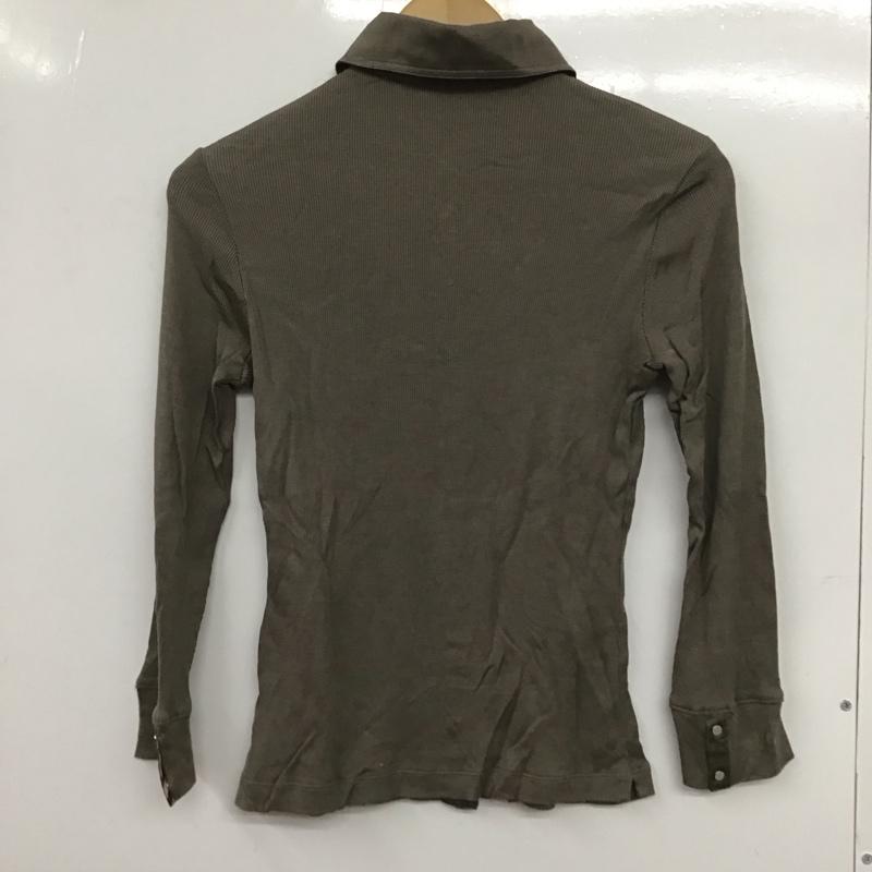 バーバリー BURBERRY シャツ、ブラウス 長袖 1 無地 カーキ / カーキ /  レディース USED 古着 中古 10133798
