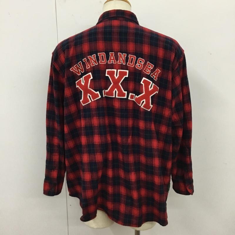 ウィンダンシー WIND AND SEA シャツ、ブラウス 長袖 長袖シャツ カラーシャツ ポケットシャツ 長袖カットソー チェックシャツ L チェック マルチカラー / マルチカラー /  メンズ USED 古着 中古 10120658