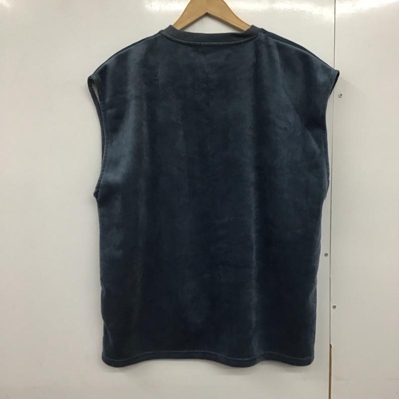 アイテムズ アーバンリサーチ ITEMS URBAN RESEARCH ベスト ベスト ノースリーブカットソー プルオーバー ベスト L 無地 紺 / ネイビー /  メンズ USED 古着 中古 10141389