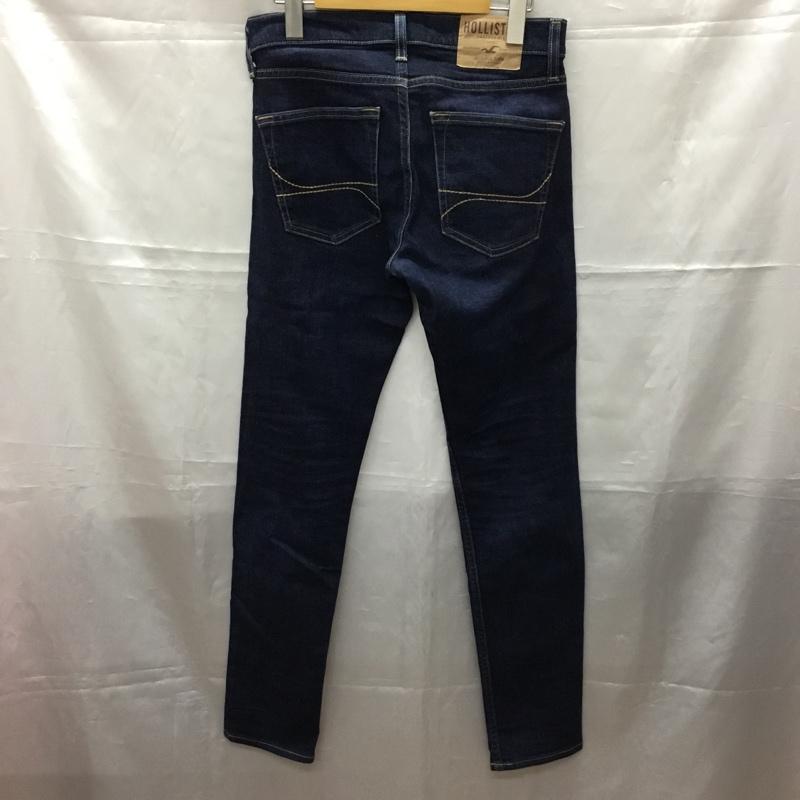 ホリスター Hollister パンツ デニム、ジーンズ デニムパンツ スリムパンツ ストレッチパンツ ジーンズ 28インチ 無地 インディゴ / インディゴ /  メンズ USED 古着 中古 10108247