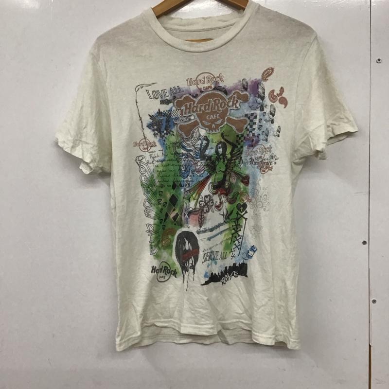 ハードロックカフェ HARD ROCK CAFE Tシャツ 半袖 S プリント 白 / ホワイト /  メンズ USED 古着 中古 10131976