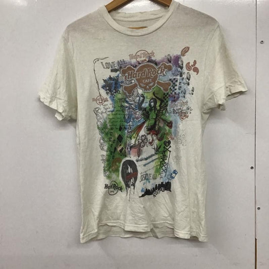 ハードロックカフェ HARD ROCK CAFE Tシャツ 半袖 S プリント 白 / ホワイト /  メンズ USED 古着 中古 10131976