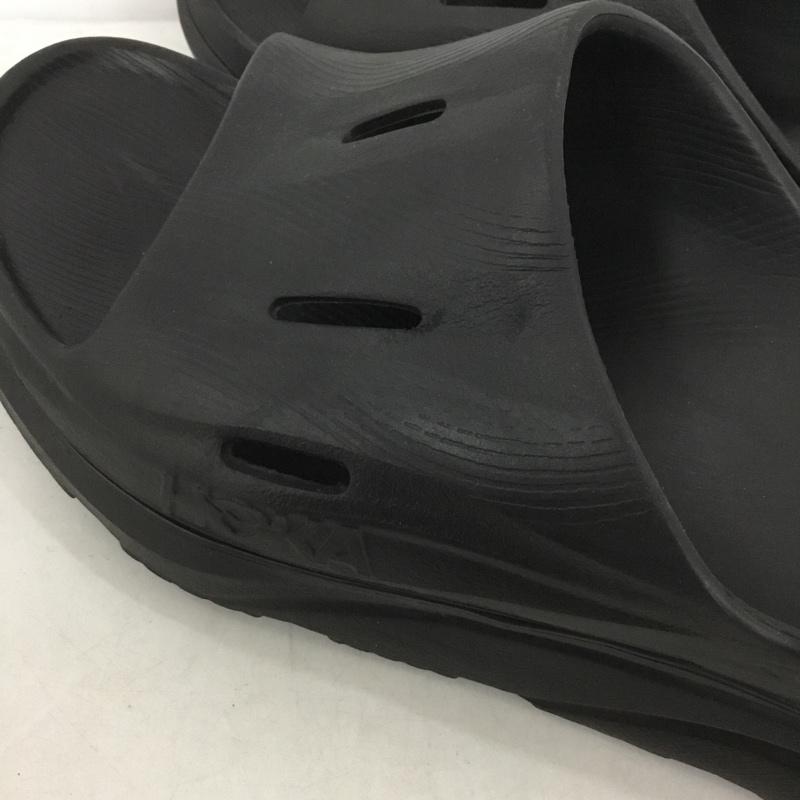 ホカ HOKA サンダル サンダル リカバリーサンダル M11 ロゴ、文字 黒 / ブラック /  メンズ USED 古着 中古 10139071