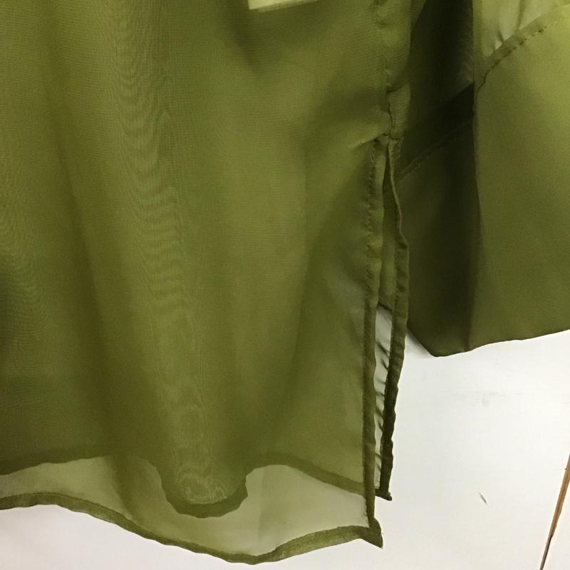 ジーナシス JEANASIS シャツ、ブラウス 長袖 JS063736MC シアーシャツ FREE 無地 カーキ / カーキ /  レディース USED 古着 中古 10137260