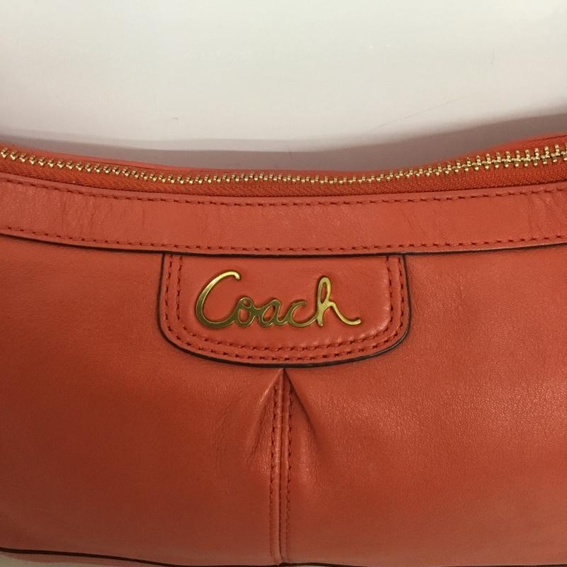 コーチ COACH ショルダーバッグ ショルダーバッグ F24404 レザー ロゴ、文字 橙 / オレンジ /  レディース USED 古着 中古 10144889