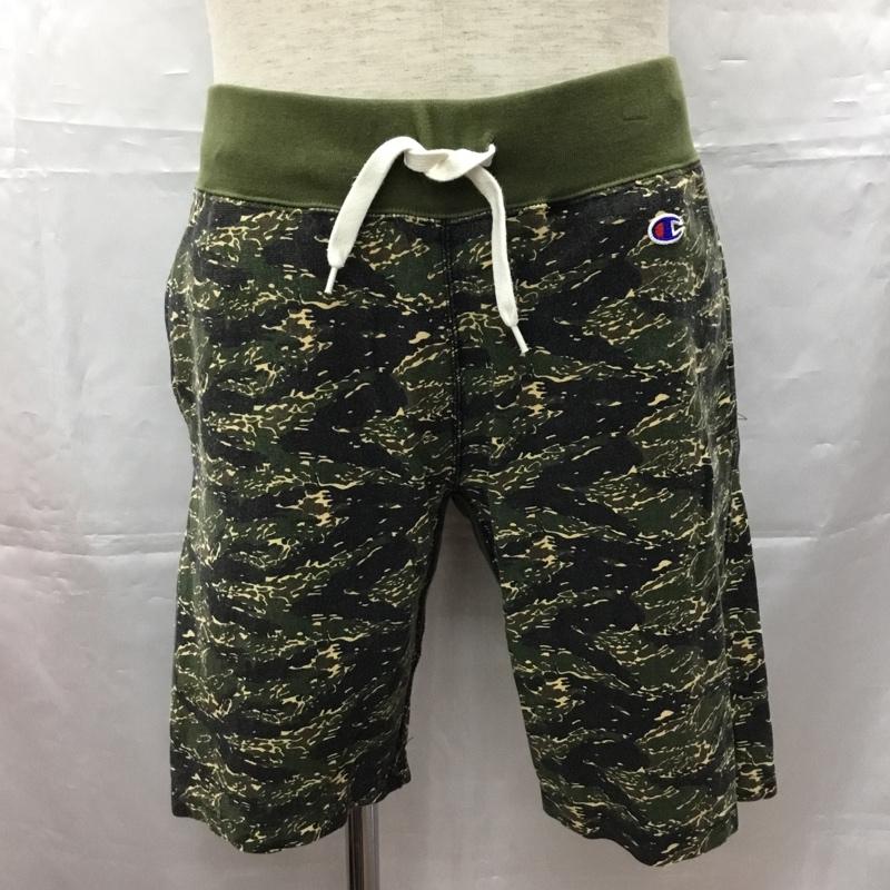 チャンピオン Champion パンツ ショートパンツ c8-f520 ショートパンツ ハーフパンツ カジュアルパンツ スウェットパンツ M カモフラージュ柄・迷彩 マルチカラー / マルチカラー /  メンズ USED 古着 中古 10108514