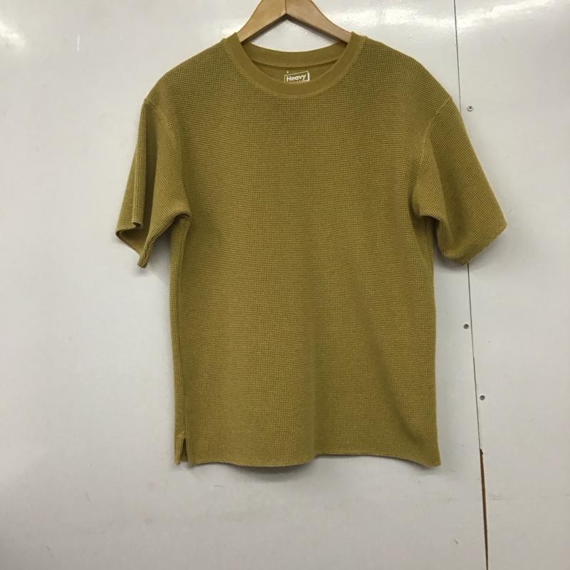 グローバルワーク GLOBAL WORK Tシャツ 半袖 半袖カットソー ワッフルTシャツ クルーネックカットソー S 無地 マスタード / マスタード /  メンズ USED 古着 中古 10143230