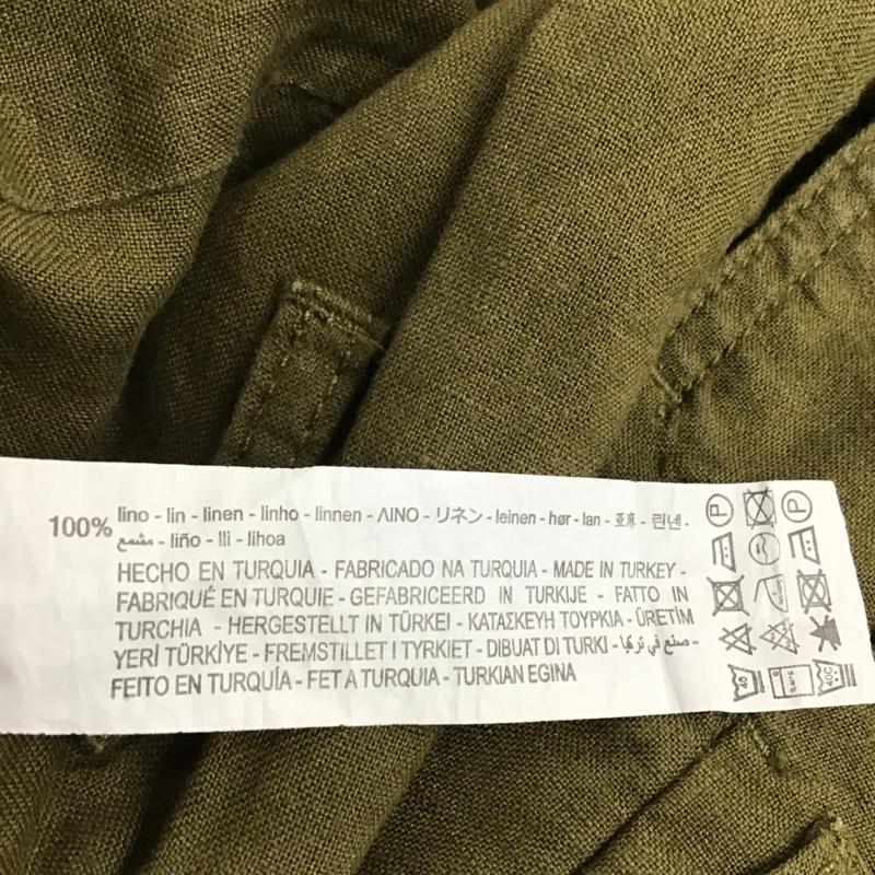 ザラ ZARA パンツ ワークパンツ、ペインターパンツ ワイドパンツ カジュアルパンツ ワークパンツ ミリタリーパンツ XS 無地 カーキ / カーキ /  レディース USED 古着 中古 10122548
