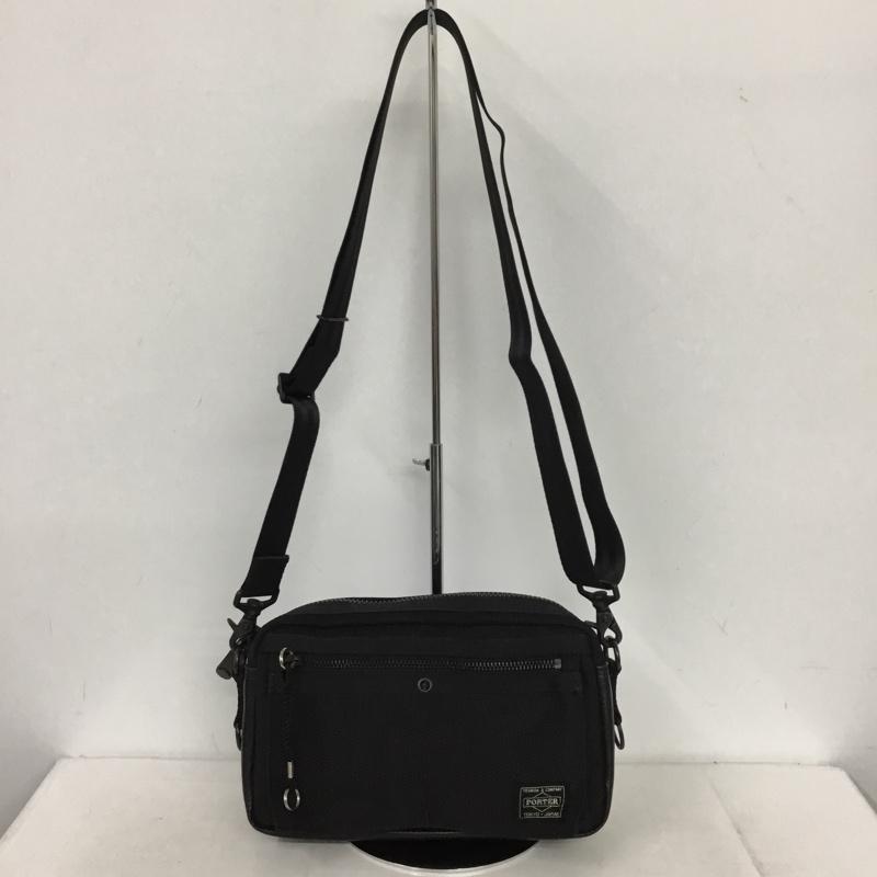 ポーター PORTER ショルダーバッグ ショルダーバッグ HEAT ロゴ、文字 黒 / ブラック /  メンズ USED 古着 中古 10146332