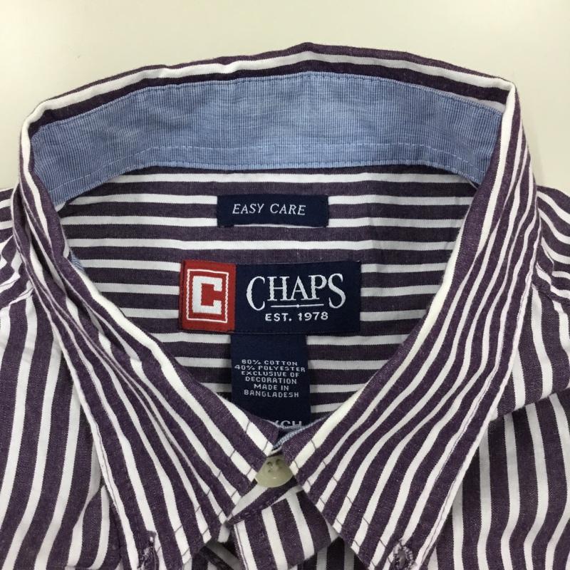 チャップス CHAPS シャツ、ブラウス 長袖 長袖シャツ カラーシャツ ポケットシャツ 長袖カットソー ストライプシャツ S ストライプ マルチカラー / マルチカラー /  メンズ USED 古着 中古 10113294