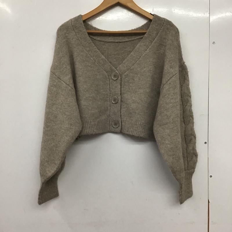 マーキュリーデュオ MERCURYDUO カーディガン 長袖 長袖カーディガン 前ボタン ニットカーディガン FREE 無地 ベージュ / ベージュ /  レディース USED 古着 中古 10145071